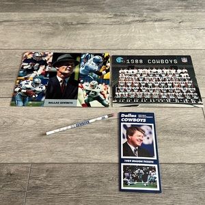 Vintage 1989 Dallas Cowboys fan club team photo